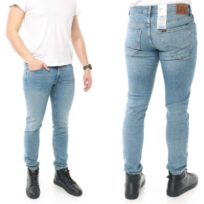 LEE LUKE spodnie męskie zwężane jeansy W33 L30