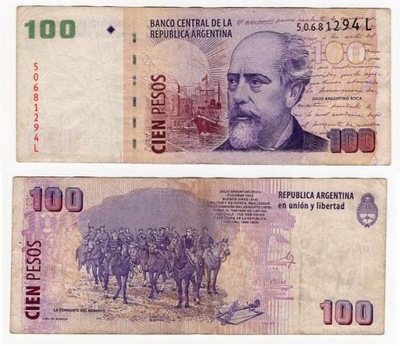 ARGENTYNA 2008-10 100 PESOS