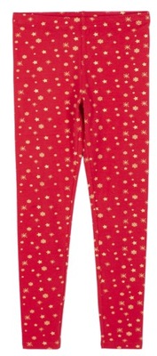 LEGGINSY W GWIAZDKI COCCODRILLO CZERWONE r.146 cm