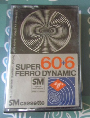 Kaseta magnetofonowa AGFA Super Ferro Dynamic 60+6