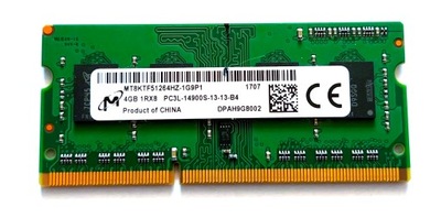 Pamięć RAM Micron DDR3L 4GB 1866