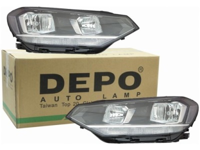 Лампы фары vw touran 15-19 фото №1