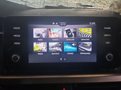 Радио заводской skoda scala 2019- 654035869k cv-rv4bxfaea радиопроигрыватель фото №1