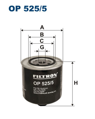 FILTRO ACEITES FILTRON OP525/5 OP5255  