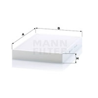 FILTR, VENTILACIÓN PRZESTRZENI PASAZERSKIEJ MANN-FILTER CU 34 003  