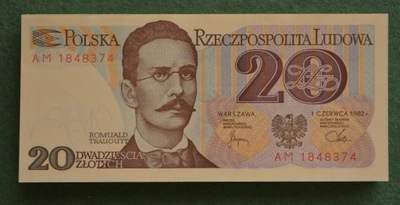 20 złotych 1982 z paczki bankowej