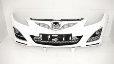 Бампер перед передний mazda 6 gh lift 10-12r pdc омыватель фото №1