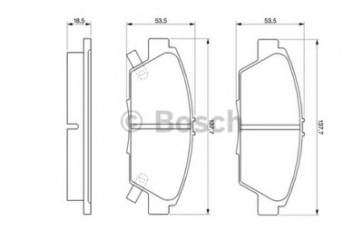 КОМПЛЕКТ КОЛОДОК ТОРМОЗНЫХ BOSCH 0 986 424 289