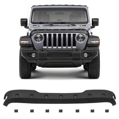 Jeep wrangler jl 2018+ захист вітровик капот bra фото №1