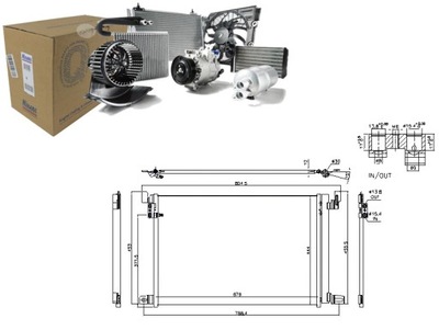 КОНДЕНСАТОР КОНДИЦИОНЕРА AUDI A6 C8 A7 A8 D5 Q7 Q8 VW TOUAREG 2.0-4.0H фото