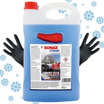 Płyn do spryskiwaczy zimowy SONAX XTREME 4L -20C Zapachowy cytrynowy
