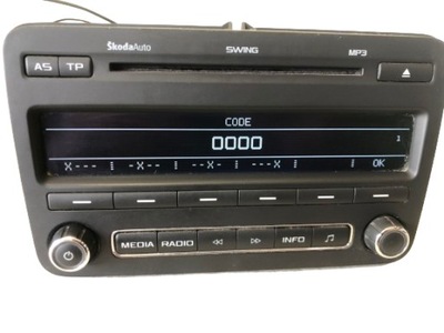 Радіо cd skoda fabia ii lift 5j0035161c фото №1