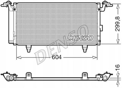 DENSO DCN36005 КОНДЕНСАТОР, КОНДИЦІОНЕР SUBARU