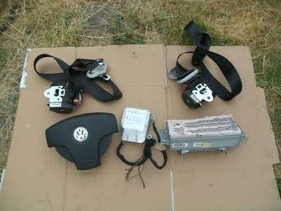 Vw fox 05-09 подушка безопасности водитель пассажир ремни датчик фото №1