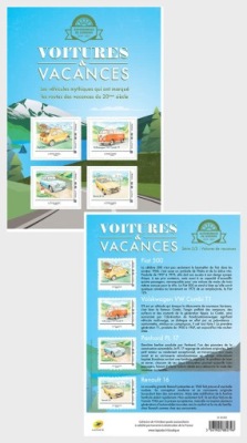 Francja 2020 Znaczki Ark ** Stare samochody