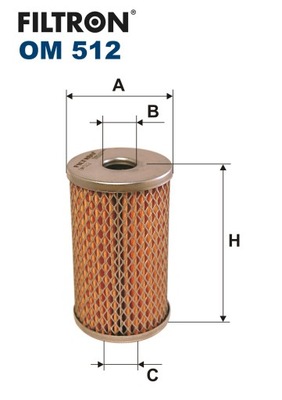 FILTRO ACEITES OM512  