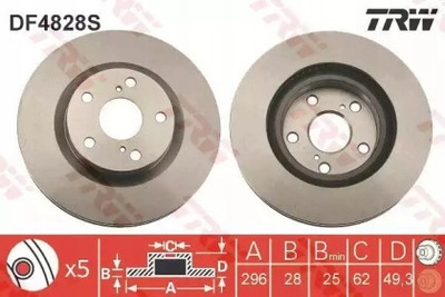 DISCO HAMULC. TOYOTA RAV 4 06- PARTE DELANTERA  