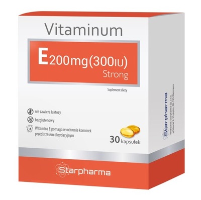 Vitaminum E 200 mg (300IU) Strong 30kaps