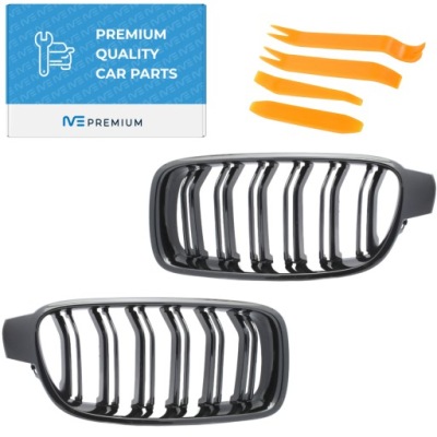 Решётка решётки радиатора решётка радиатора чёрный блеск bmw 3 f30 f31 фото №1