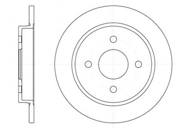 Тормозные диски тормозные 2szt 253x10 p 4-otw ford focus sc фото №1