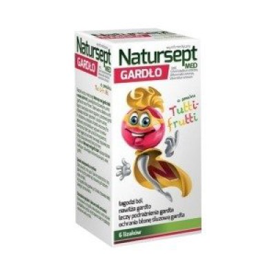 NATURSEPT MED GARDŁO lizaki smak tutti frutti 6szt