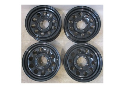 4 LLANTAS ACERO NUEVO SUZUKI JIMNY 5.5X15 5/139,7 ET5 SR. BAJADA 108 MM.  