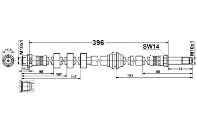 CABLE HAM. ELAST. AUDI T. A4/A5/Q5 1,8-4,2 07-17 LE/PR  