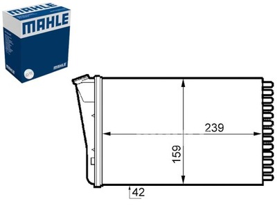 ŠILDYTUVAS OPEL OMEGA B 2.0-3.2 03.94-07.03 MAHLE 