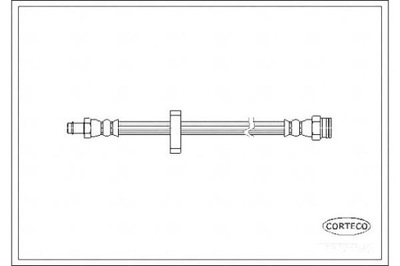 CABLE DE FRENADO FLEXIBLES FIAT PEUGEOT CITROEN CORT  