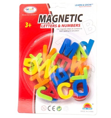 literki magnetyczne 26el 3cm litery wielkie