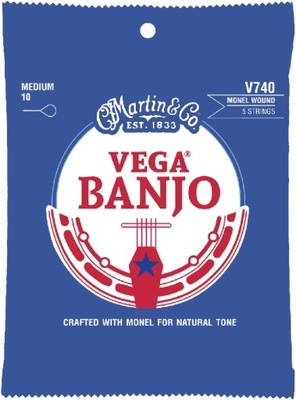 Martin Vega Banjo V740 Medium struny do banjo