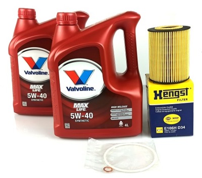 VALVOLINE MAXLIFE 5W40 2x4L FILTR BMW 3 E36 E46