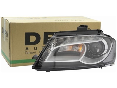 Лампа фара левый audi a3 8p 04-13 фото №1