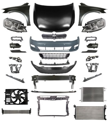 Golf vii 7 перед pas капот бампер pas лампа фото №1