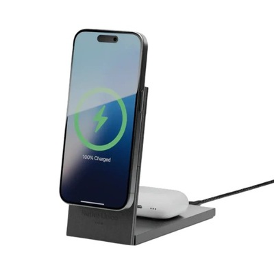 Ładowarka Bezprzewodowa Native Union Rise 2w1 Qi2 15W - MagSafe Czarna
