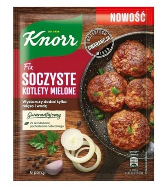 KNORR FIX SOCZYSTE KOTLETY MIELONE 70G