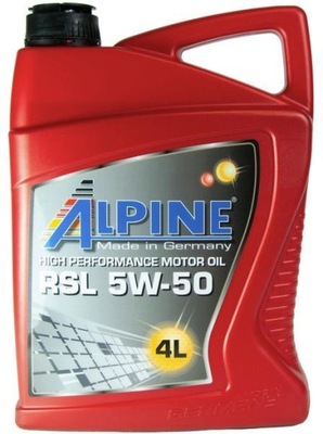 ALPINE RSL 5W50 A3/B4 SN/CF VW 502.00/505.00 4L