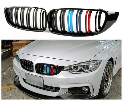 РЕШЁТКА РЕШЕТКИ NERKI BMW F32 F33 BLACK GLOSS +M DUAL