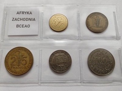 0524 - Zestaw 5 monet Afryka Zachodnia (BCEAO)