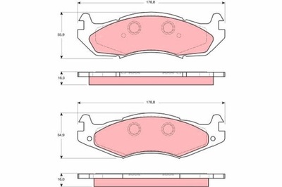 КОЛОДКИ ТОРМОЗНЫЕ JEEПЕРЕД ПЕРЕД CHEROKEE GDB1207