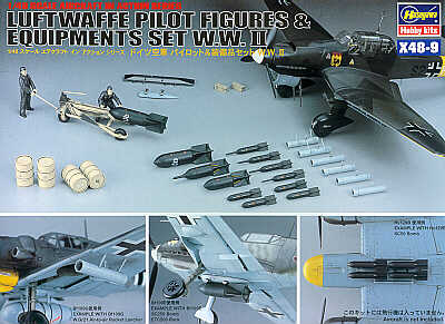 Hasegawa X48-09 36009 WWII German Pilot Figures