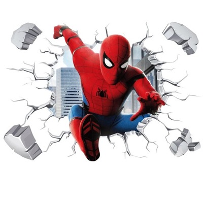 Naklejki ścienne z plakatem filmowym superbohaterem 3D naklejki ścienne