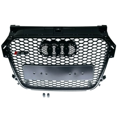 Audi a1 8x 10- przedlift решётка радиатора cłodnicy решётка радиатора plaster соты чёрный блеск фото №1