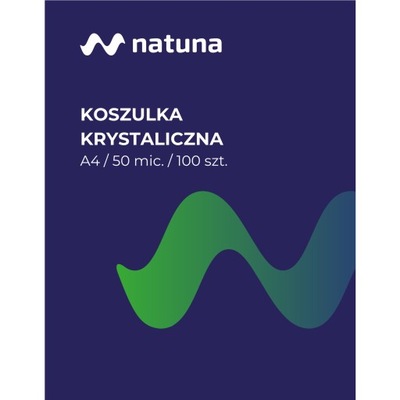 KOSZULKI KRYSTALICZNE krystaliczna NATUNA A4 50mic (100szt) w pudełku