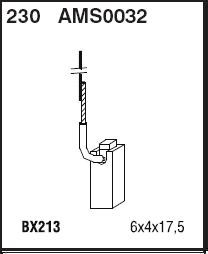Щітки генератора alfa honda фото №1