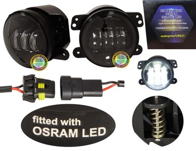 Фари лампи протитуманні led osram do jeep wrangler jk lj tj 97-18 фото №1