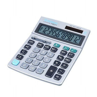 Kalkulator biurowy 12-cyfr wym 210x154x37 mm