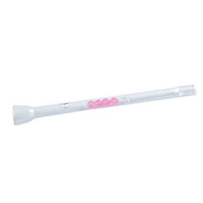 Lufka szklana Prosta Długa z Kulkami 10cm