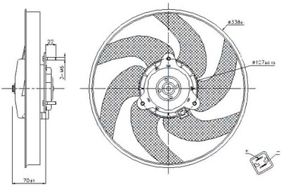 Nissens вентилятор радиатора citroen berlingo xsar фото №1