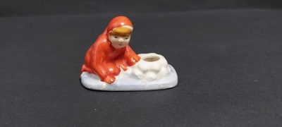 Stara ceramiczna figurka świecznik